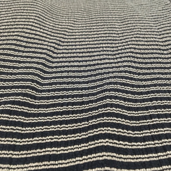 Madewell Texture & Thread High Rise Pull-On Pants Stripe Elastic Wide Leg Blue M - Picture 6 of 12